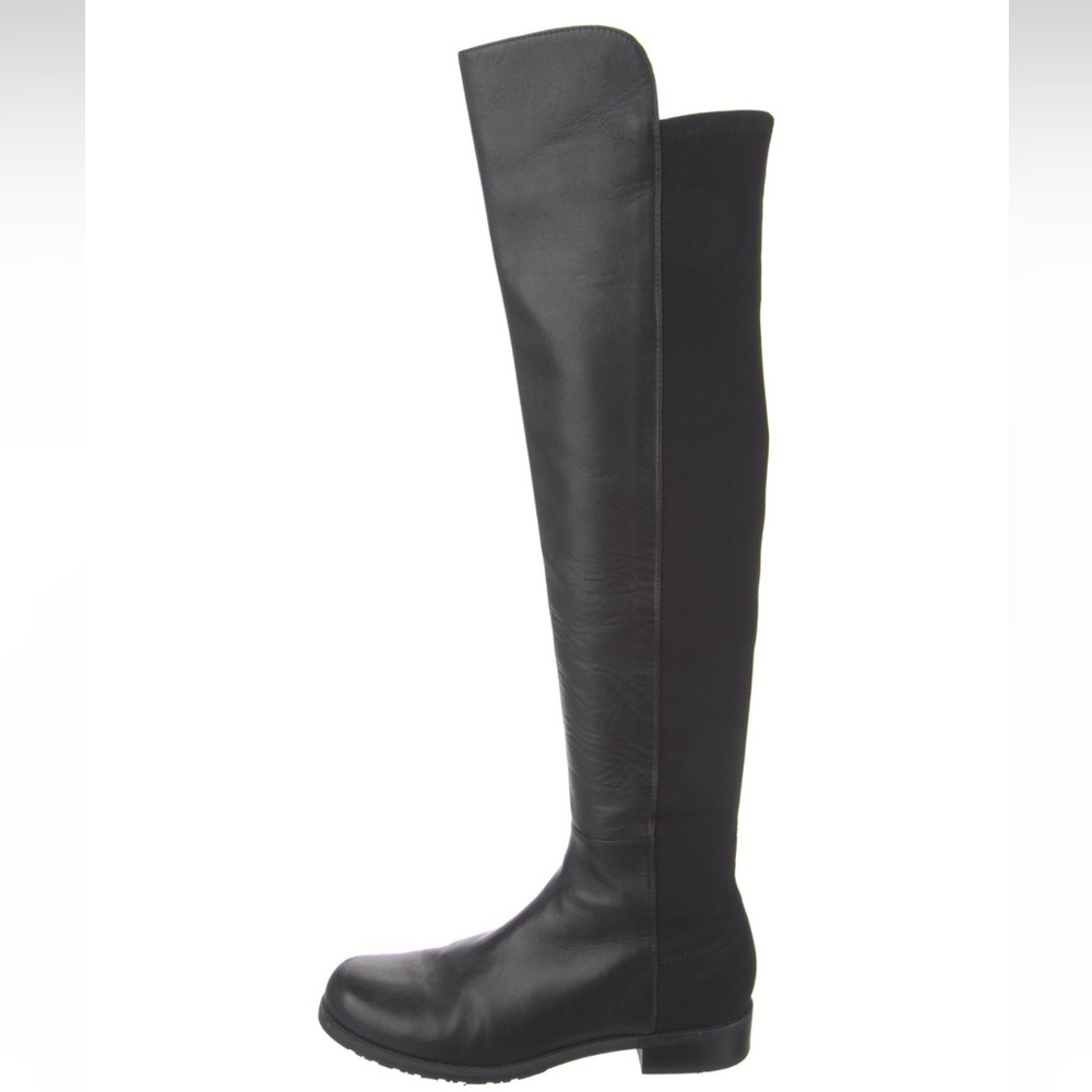 Stuart Weitzman black leather over the knee boots